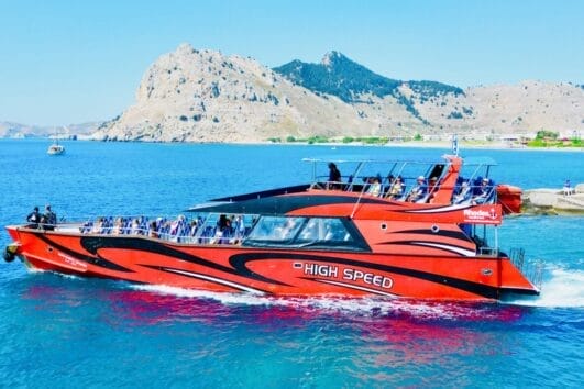 boat to rhodes from lindos