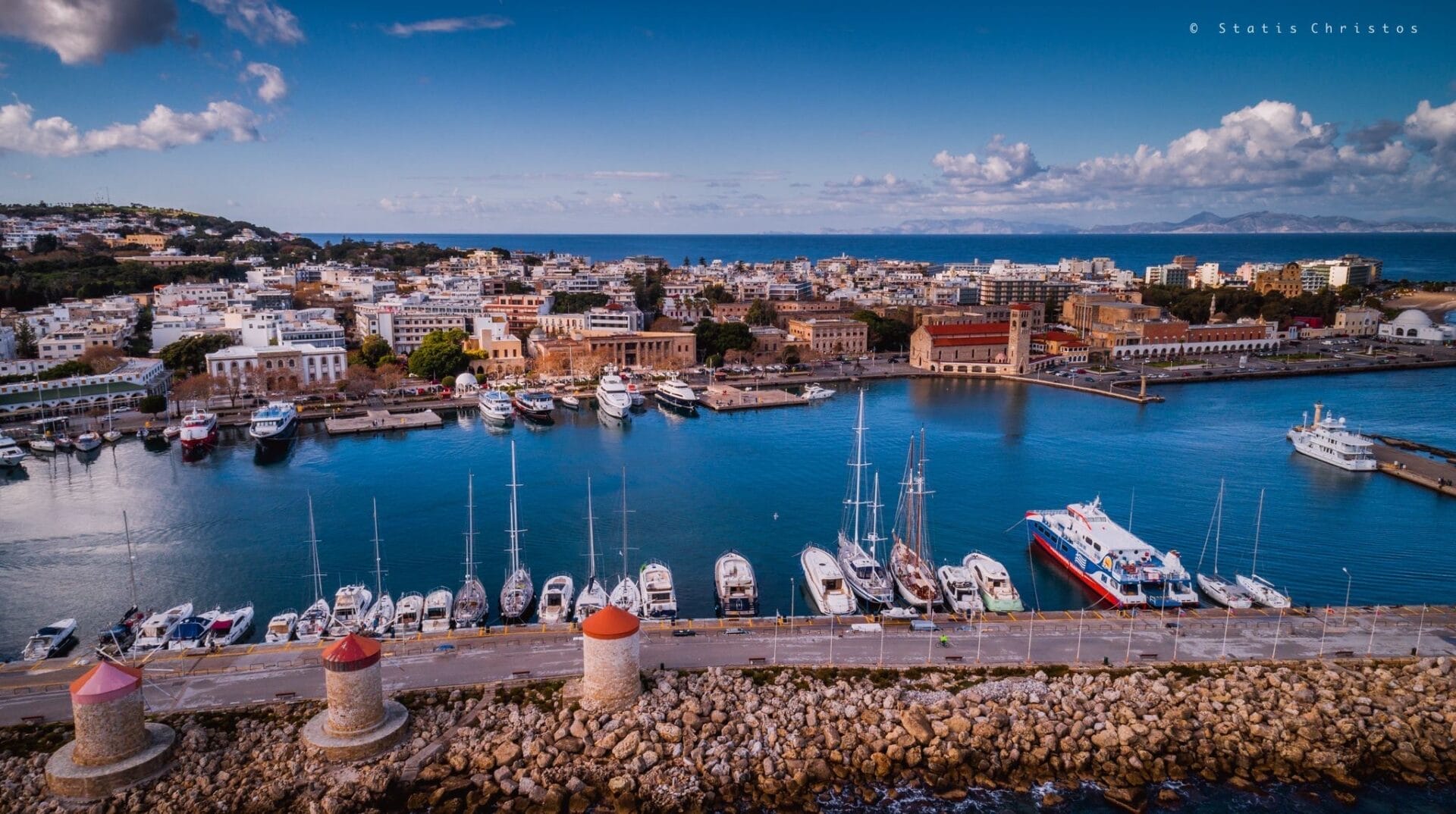 Lindos / Vlicha: Boat to Rhodes Town