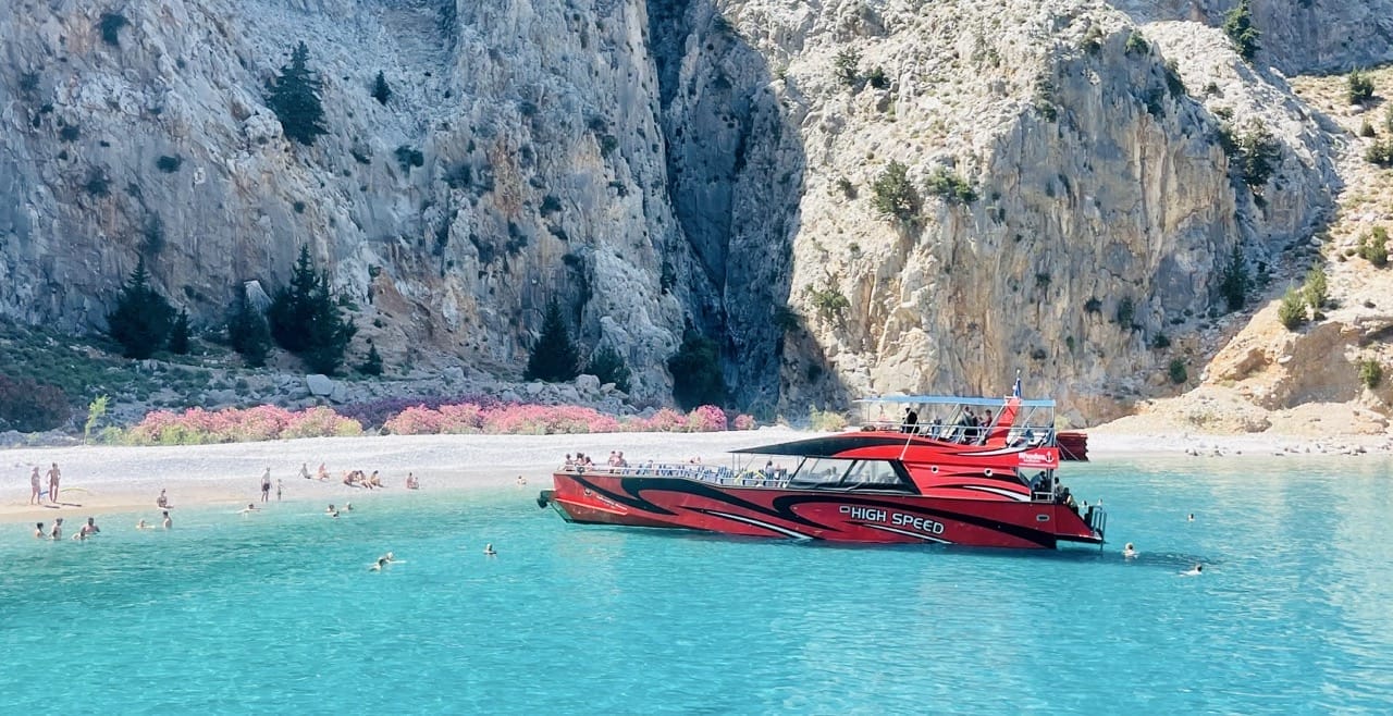 lindos to symi swim stop
